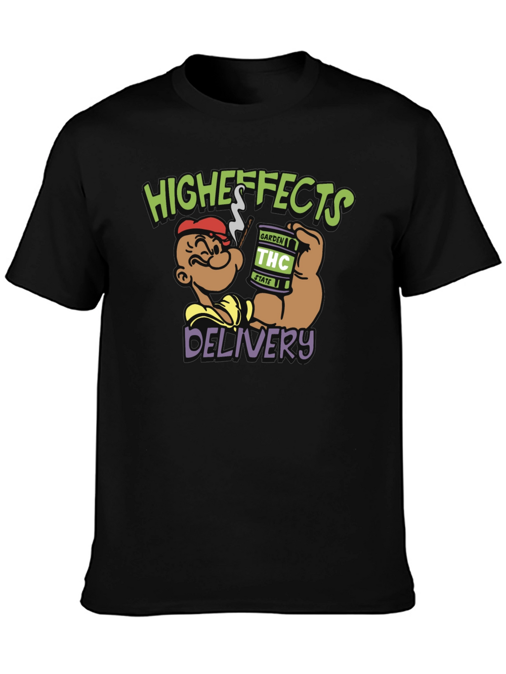 Higheffects Delivery Black T-Shirt
