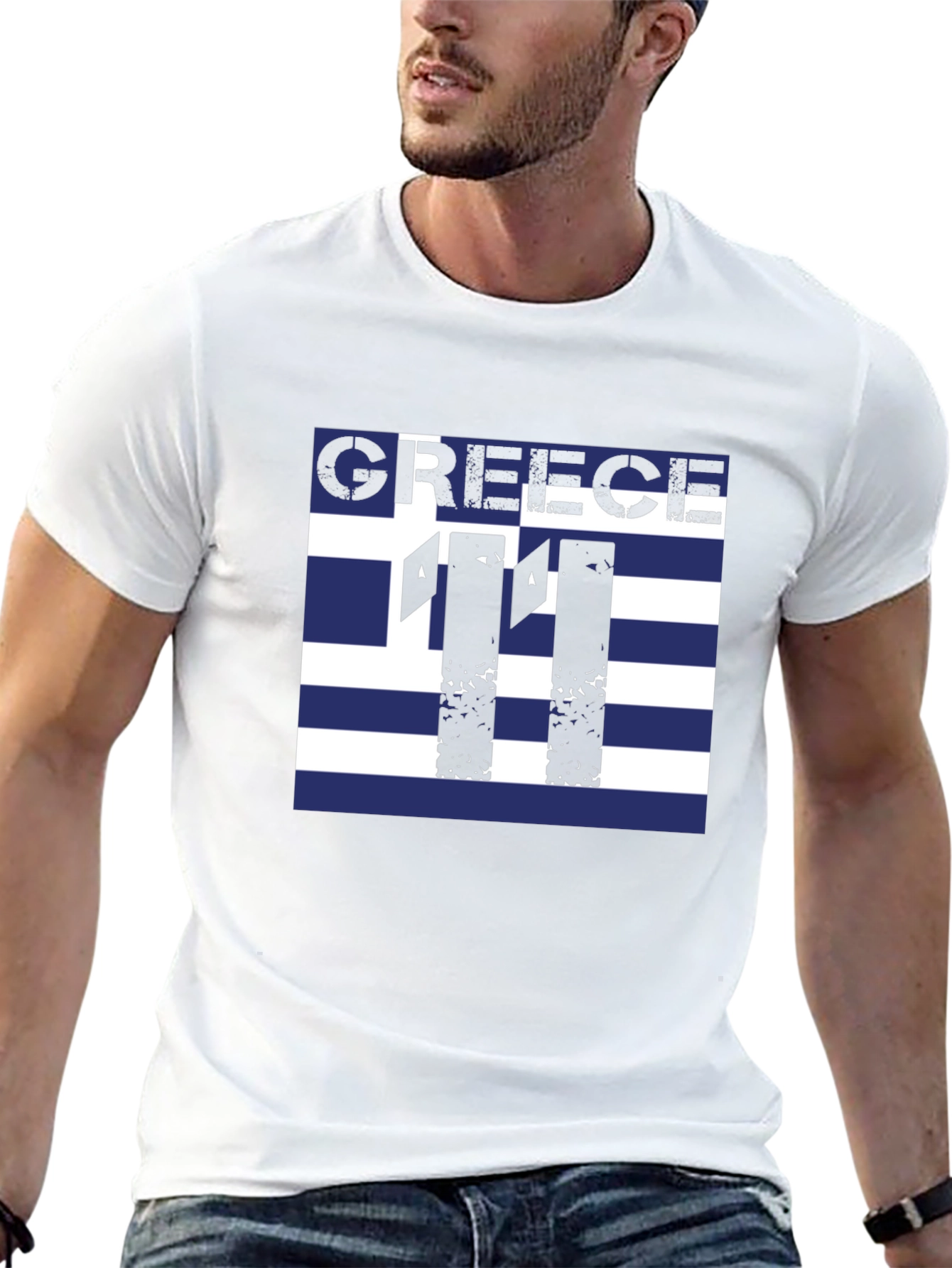 Greece Flag Football T-Shirt
