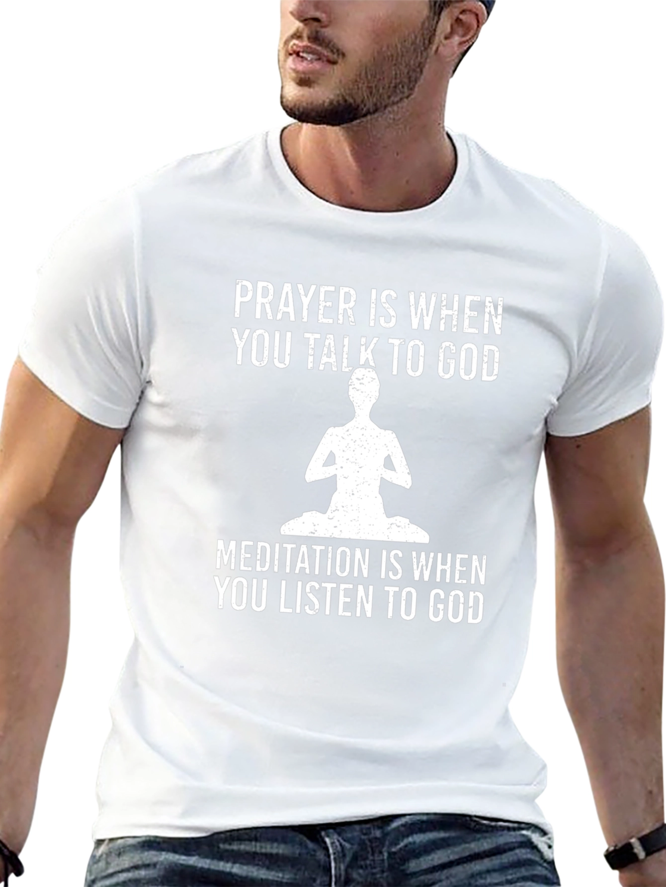 Prayer & Meditation Graphic T-Shirt - Spiritual Wisdom