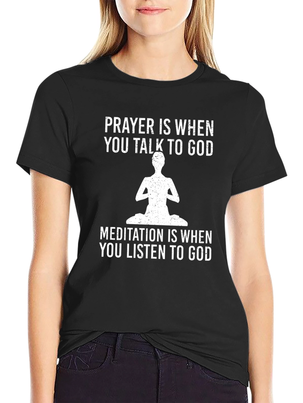 Prayer & Meditation Graphic T-Shirt - Spiritual Wisdom