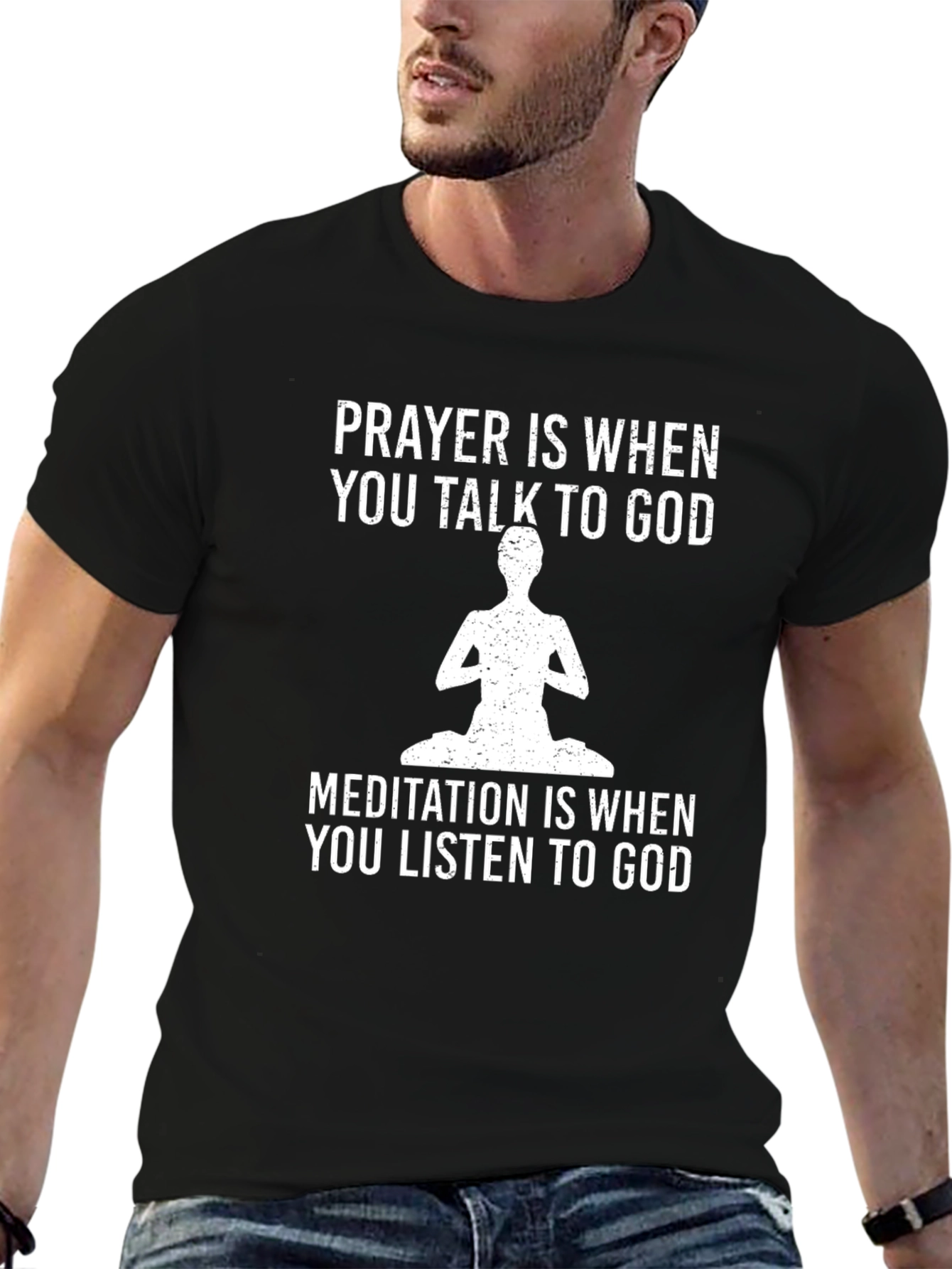 Prayer & Meditation Graphic T-Shirt - Spiritual Wisdom
