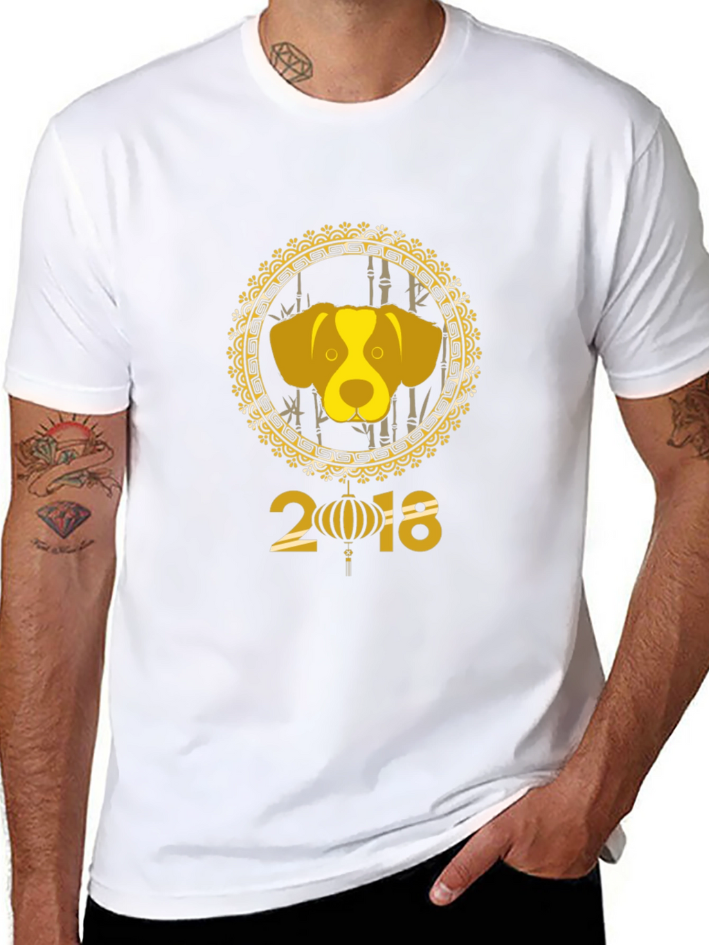 Year of the Dog 2018 Black T-Shirt