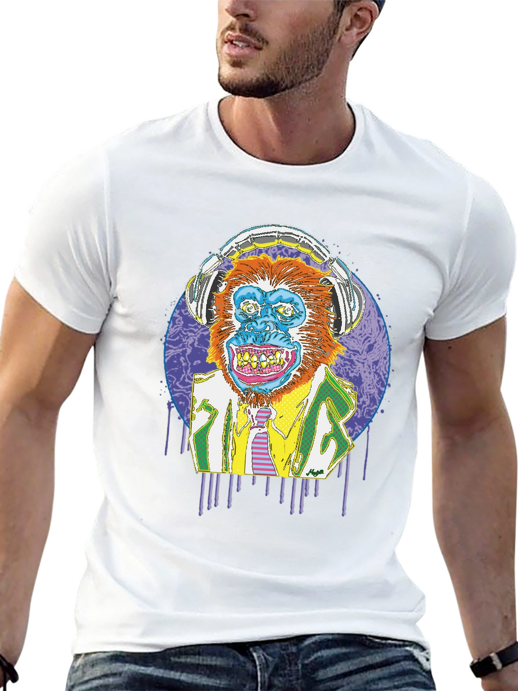 Funky Monkey T-Shirt - Wearable Art