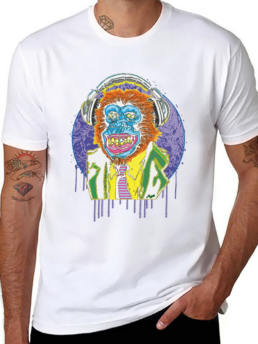 Funky Monkey T-Shirt - Wearable Art