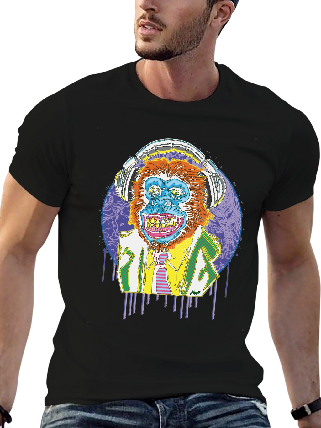 Funky Monkey T-Shirt - Wearable Art