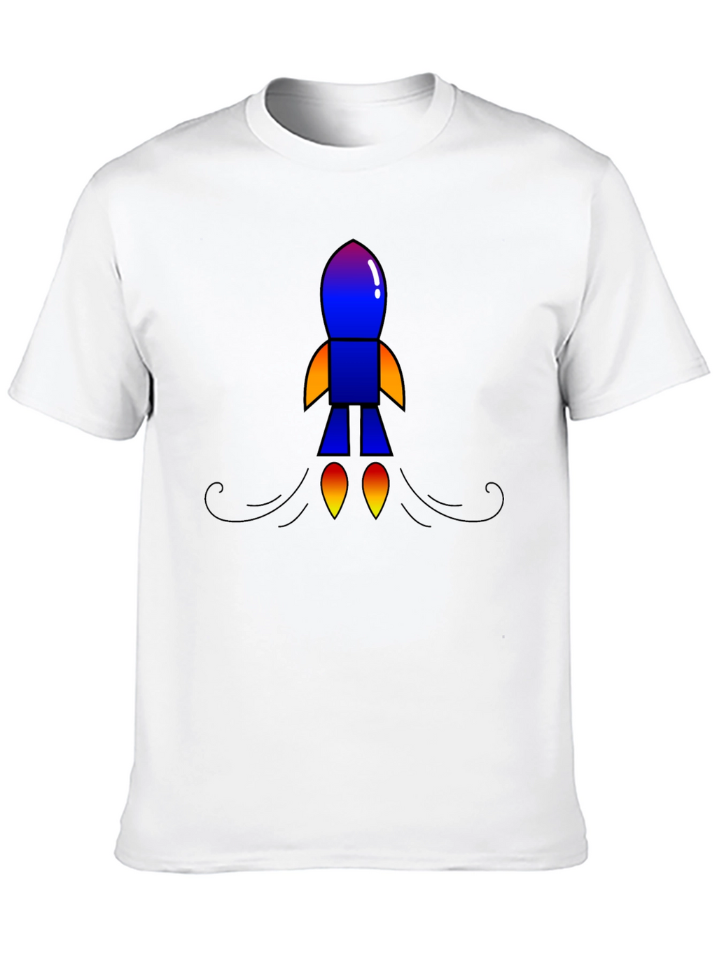 Rocket Graphic Black T-Shirt