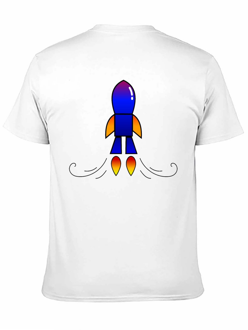 Rocket Graphic Black T-Shirt