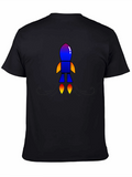 Rocket Graphic Black T-Shirt