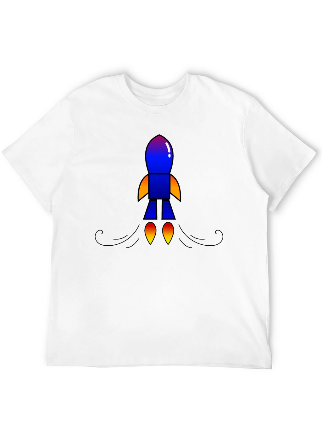 Rocket Graphic Black T-Shirt