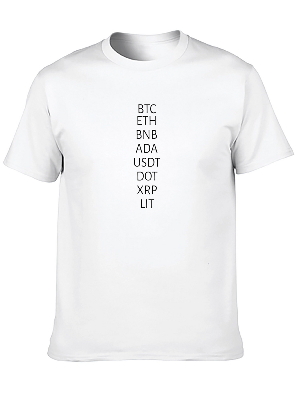 Crypto Coin T-Shirt: BTC ETH BNB and More!