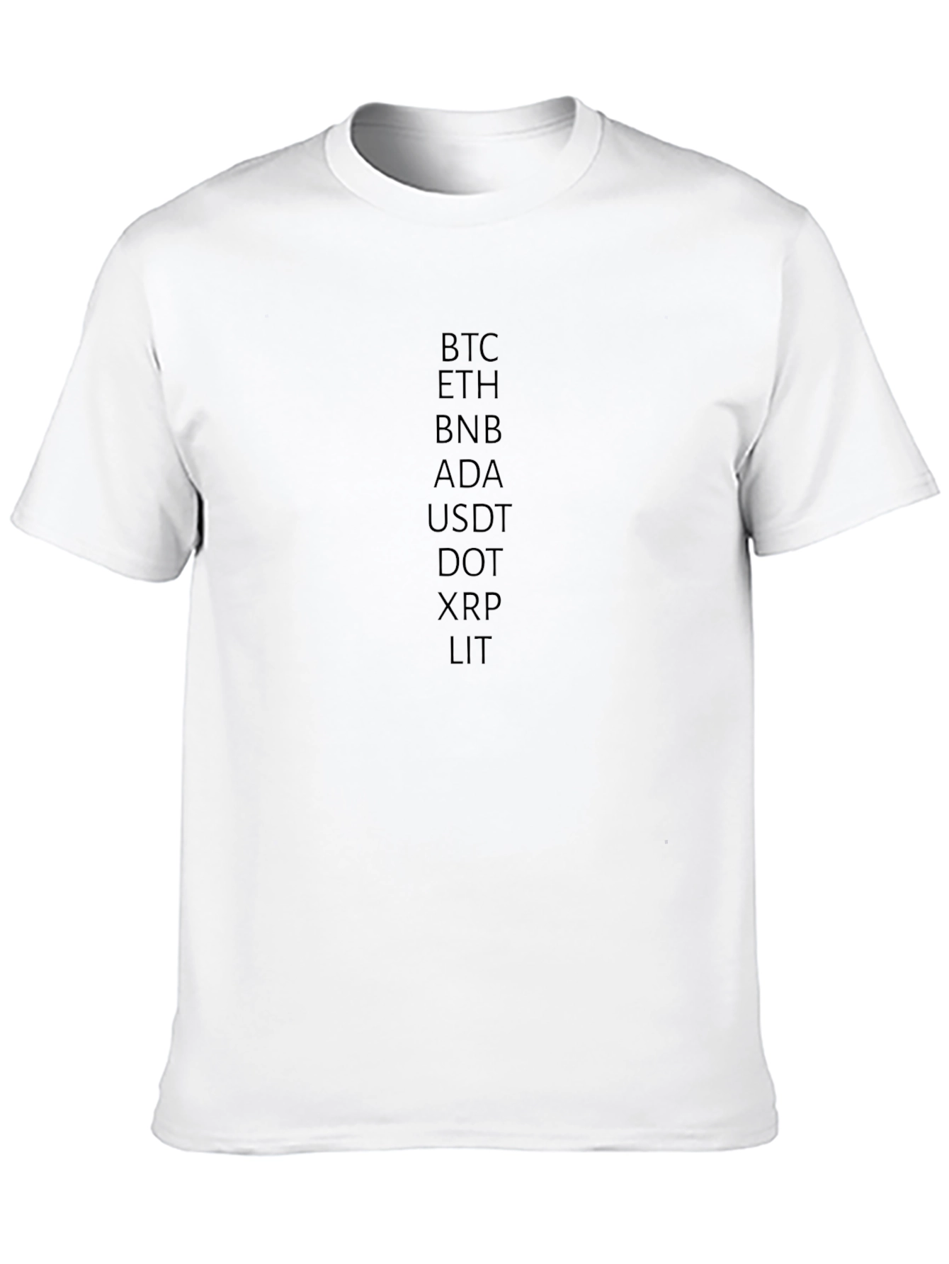 Crypto Coin T-Shirt: BTC ETH BNB and More!