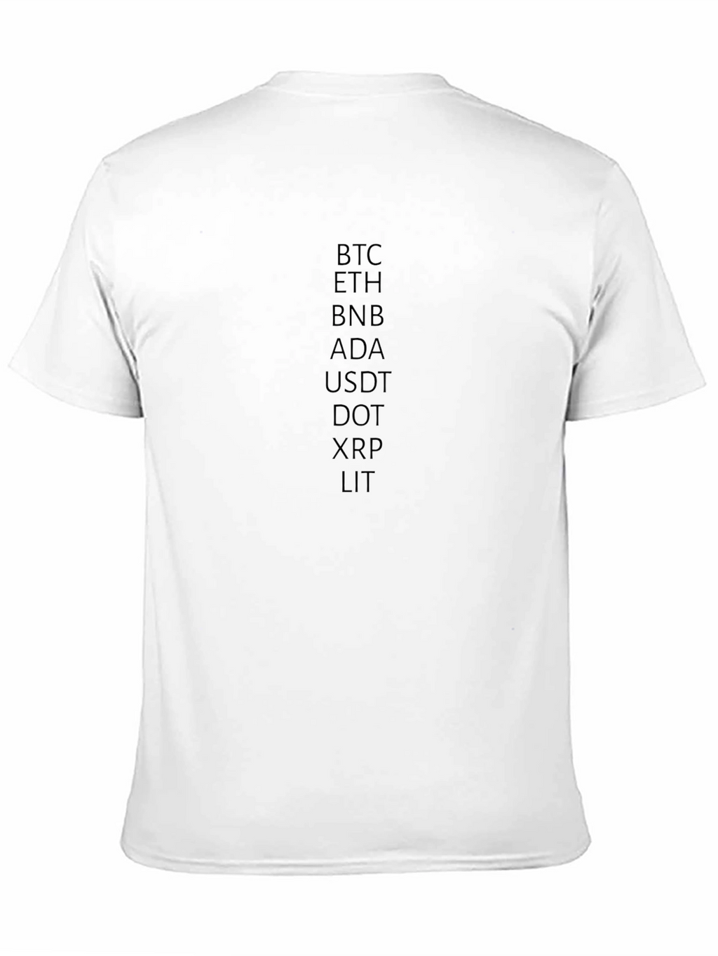Crypto Coin T-Shirt: BTC ETH BNB and More!