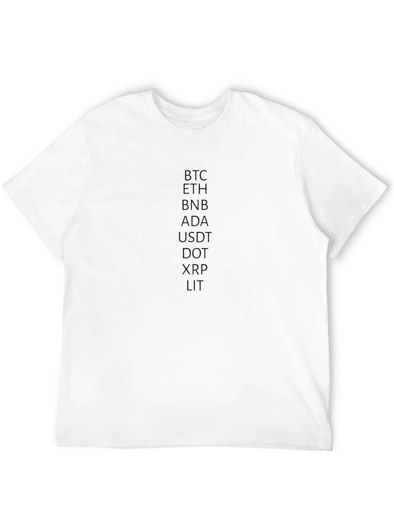 Crypto Coin T-Shirt: BTC ETH BNB and More!
