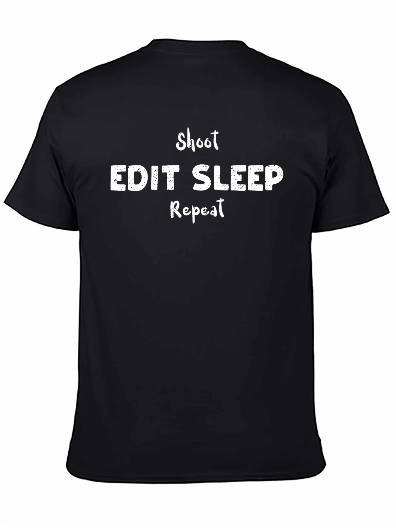 Shoot Edit Sleep Repeat Graphic T-Shirt
