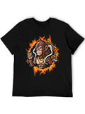 Mystic Monkey Graphic Tee - Black Cotton