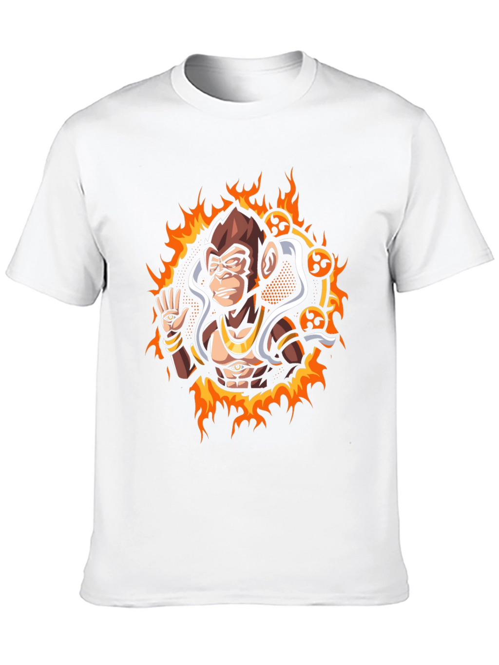 Mystic Monkey Graphic Tee - Black Cotton
