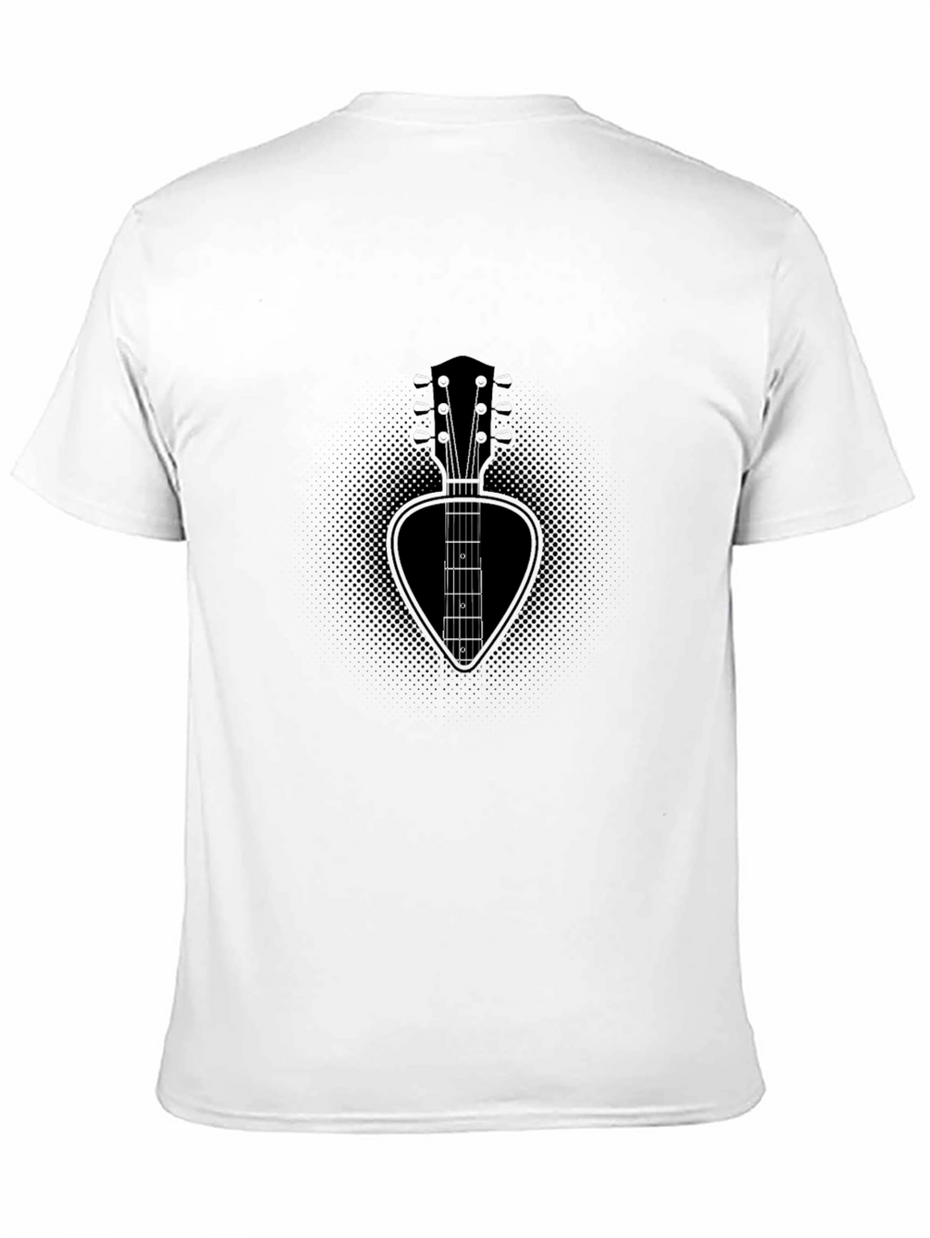 Guitar Pick Guitar Neck T-Shirt - Black