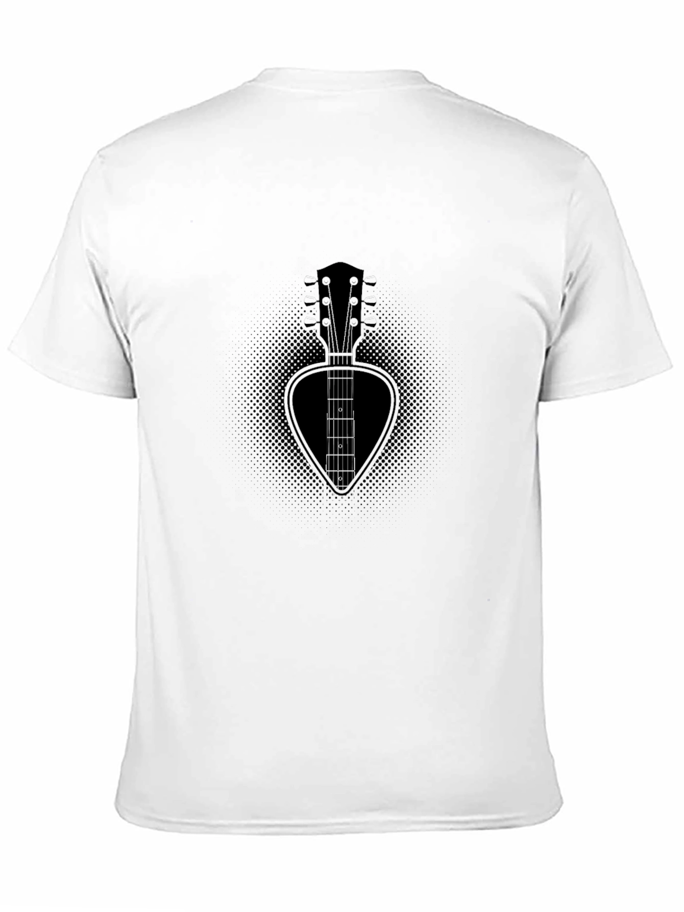 Guitar Pick Guitar Neck T-Shirt - Black