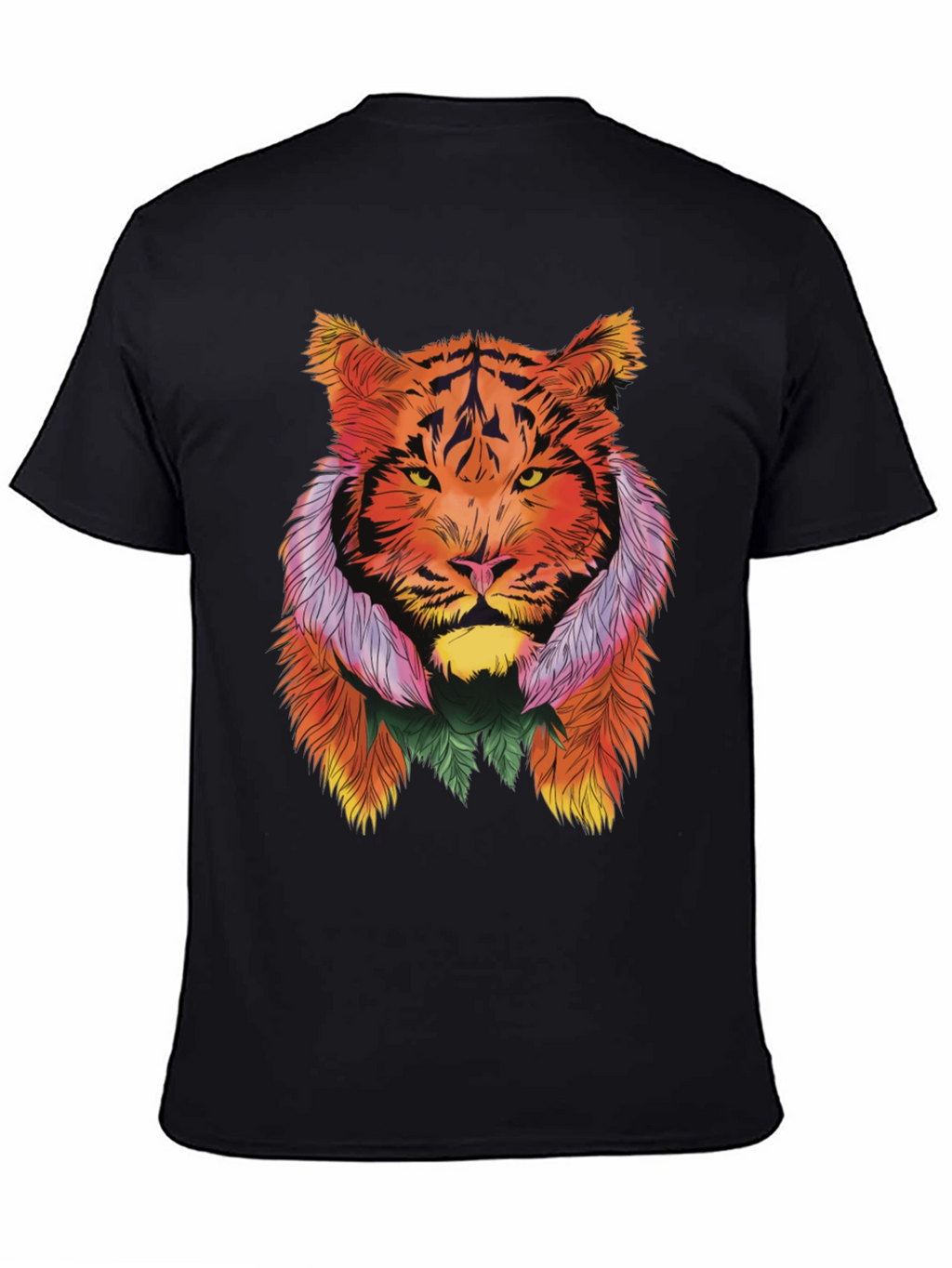 Vibrant Tiger Graphic Tee - Stylish Animal Print Shirt