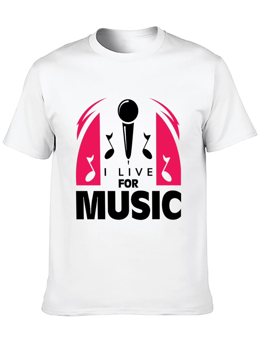 I Live For Music Graphic T-Shirt