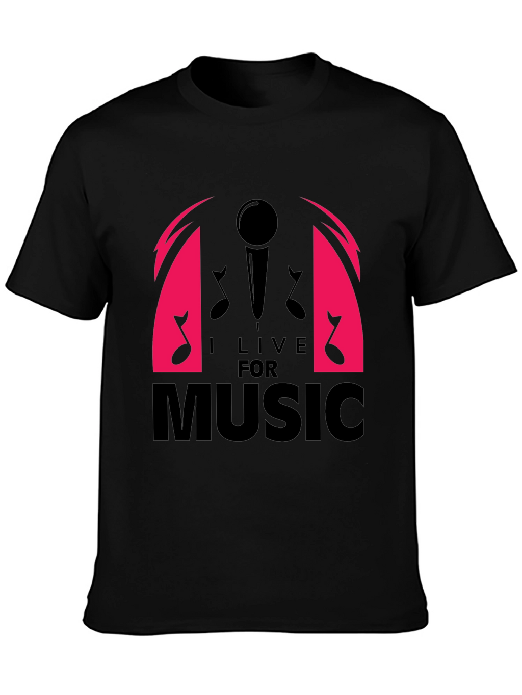 I Live For Music Graphic T-Shirt