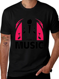 I Live For Music Graphic T-Shirt