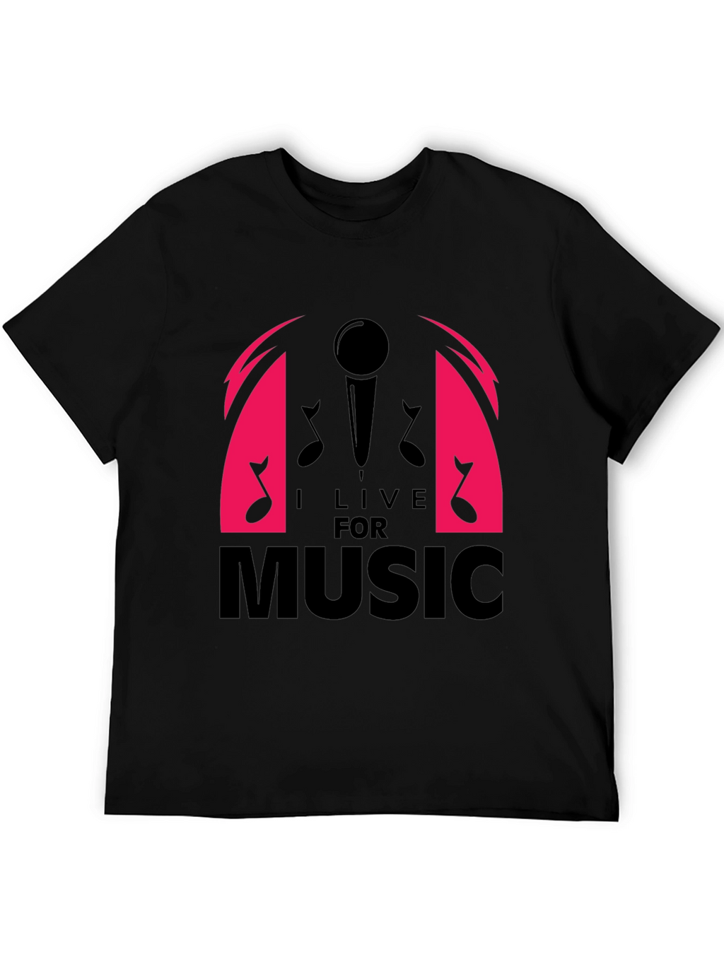 I Live For Music Graphic T-Shirt