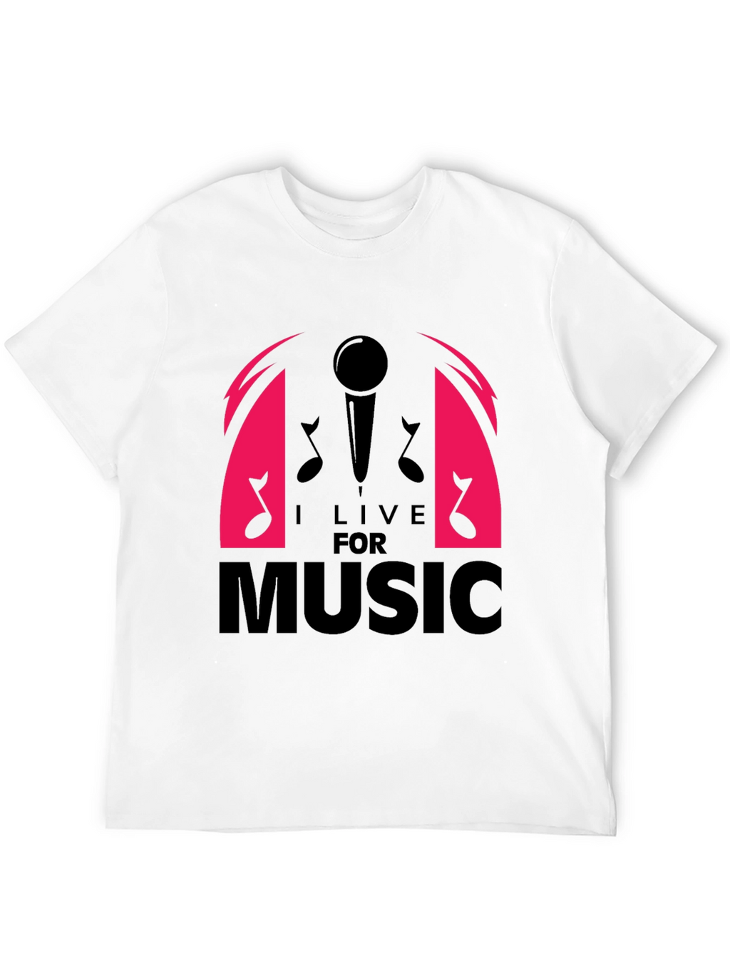 I Live For Music Graphic T-Shirt