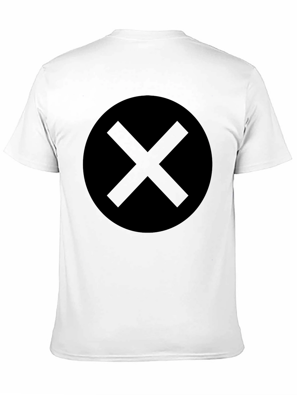 Mens Black X-Mark Graphic Tee