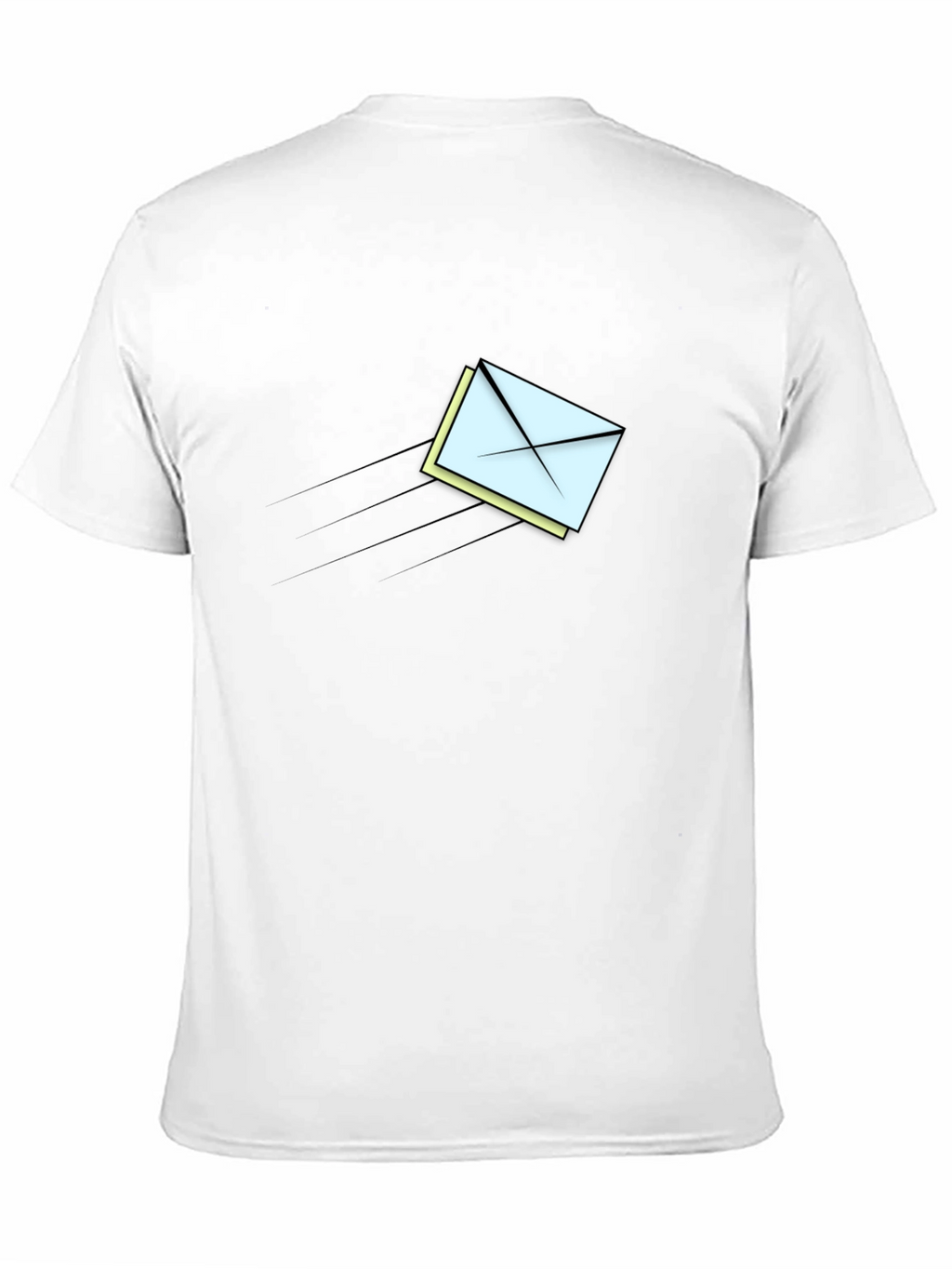 Mens Graphic T-Shirt - Flying Envelope Design