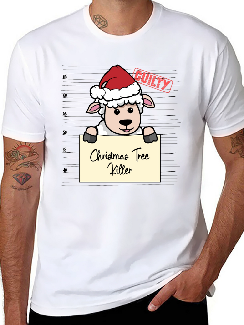 Christmas Tree Killer Sheep T-Shirt