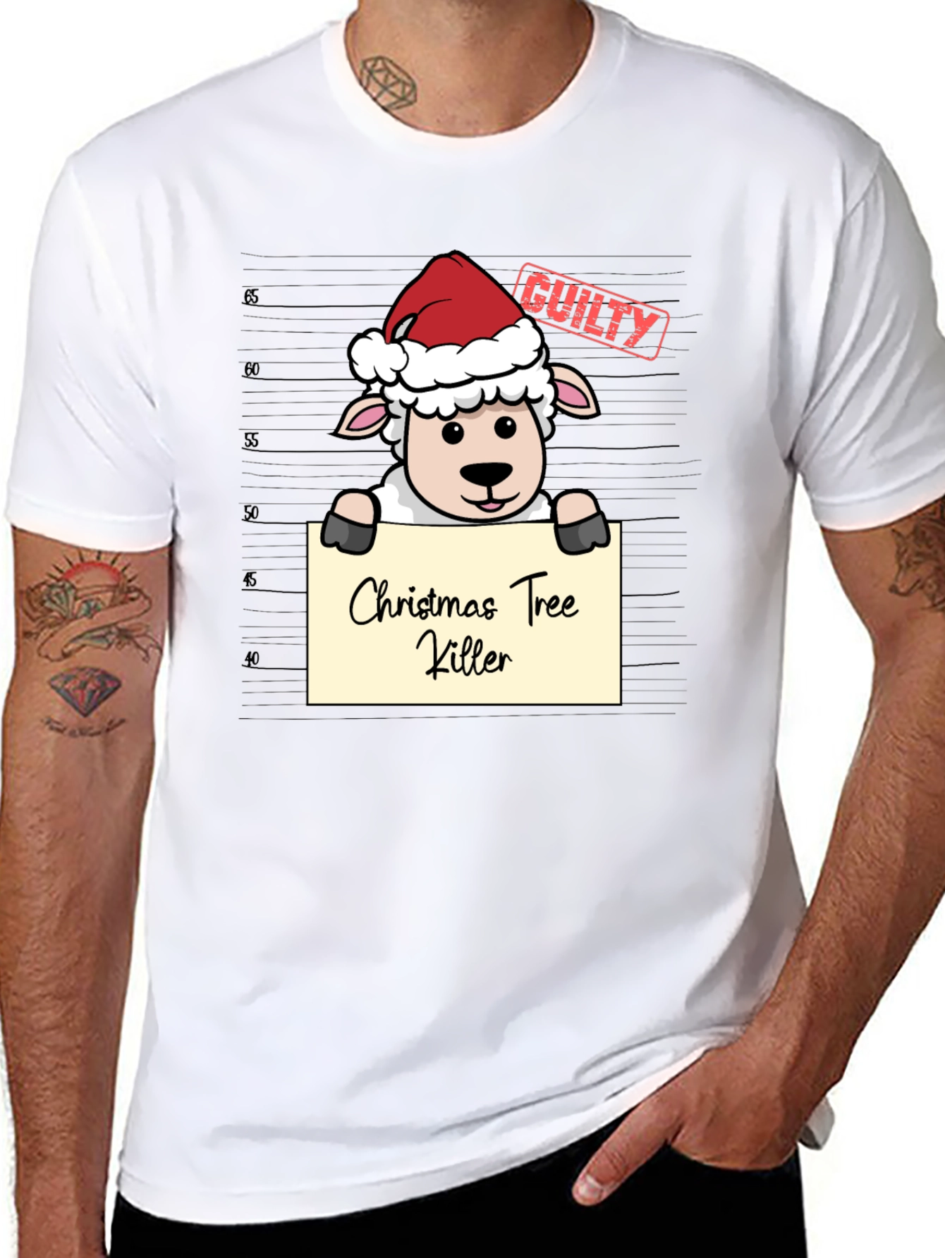 Christmas Tree Killer Sheep T-Shirt