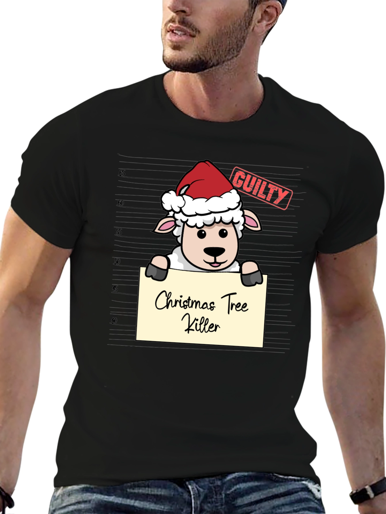 Christmas Tree Killer Sheep T-Shirt