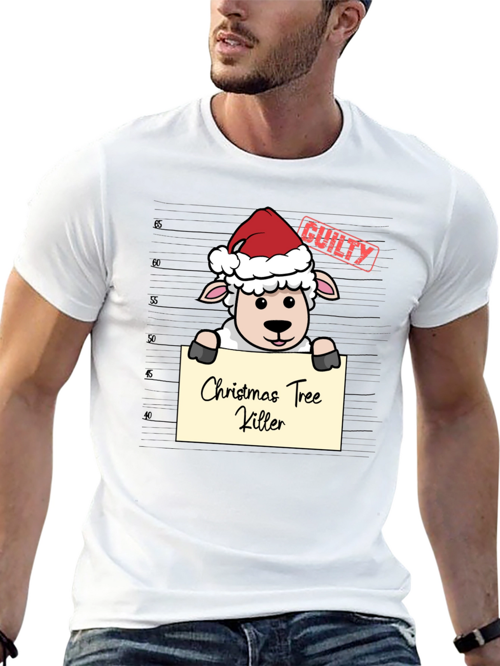 Christmas Tree Killer Sheep T-Shirt
