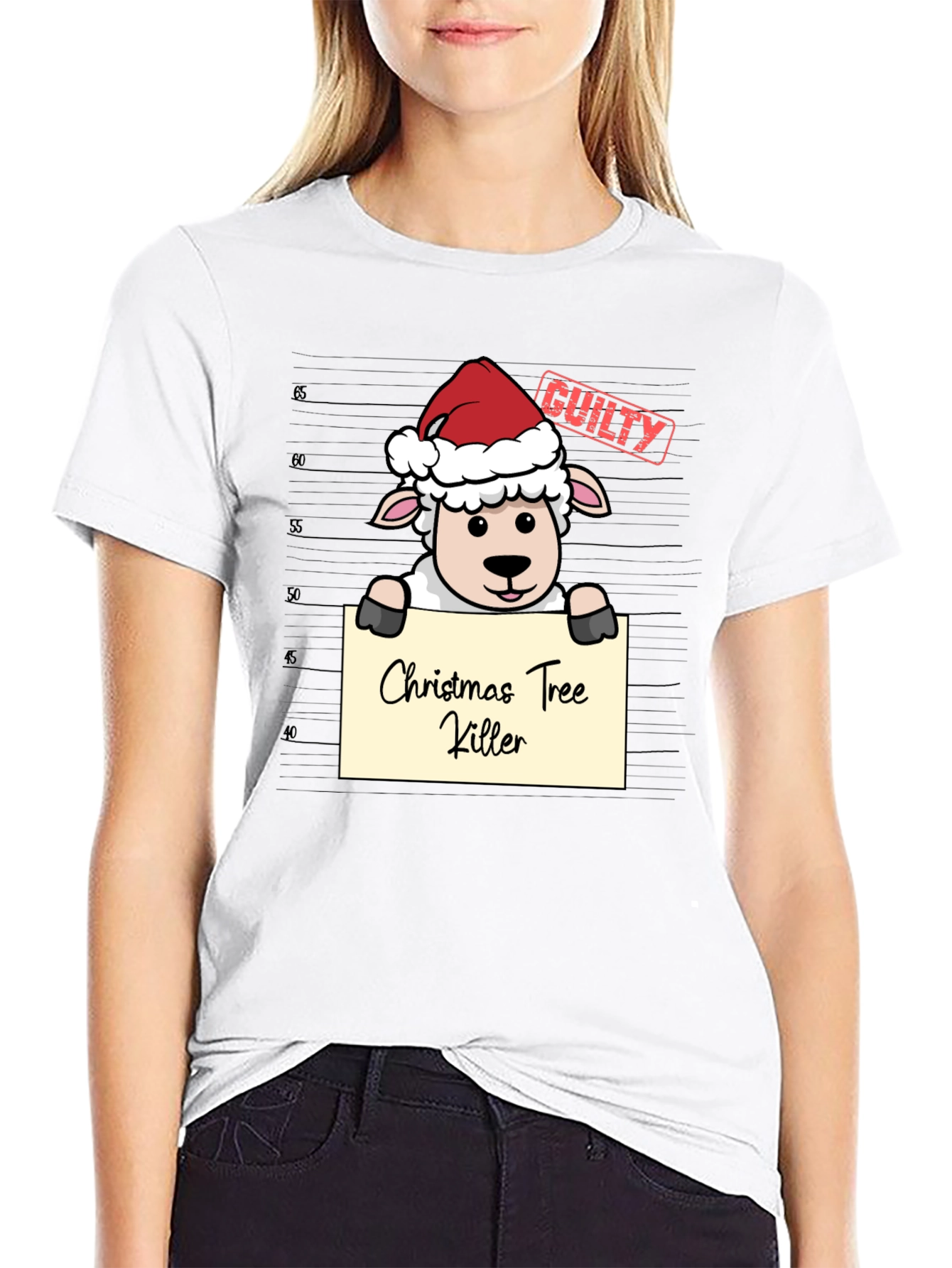Christmas Tree Killer Sheep T-Shirt
