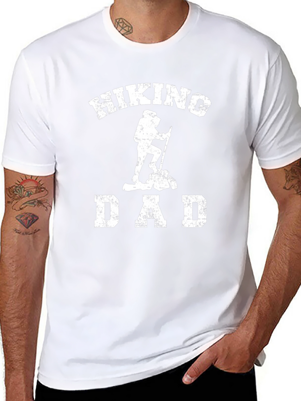 Hiking Dad Graphic T-Shirt - Black
