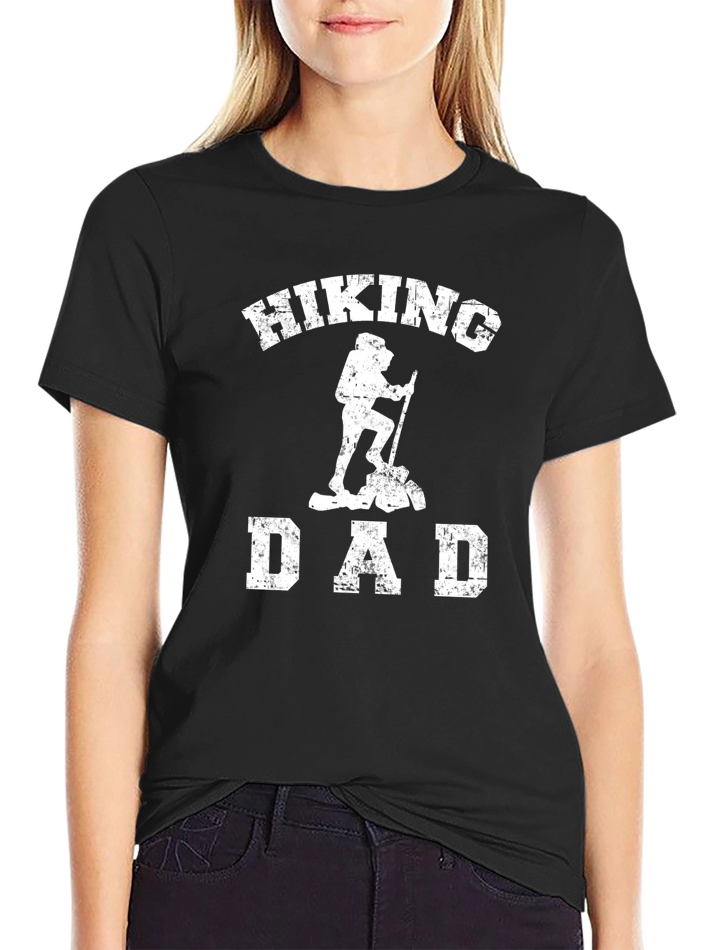 Hiking Dad Graphic T-Shirt - Black