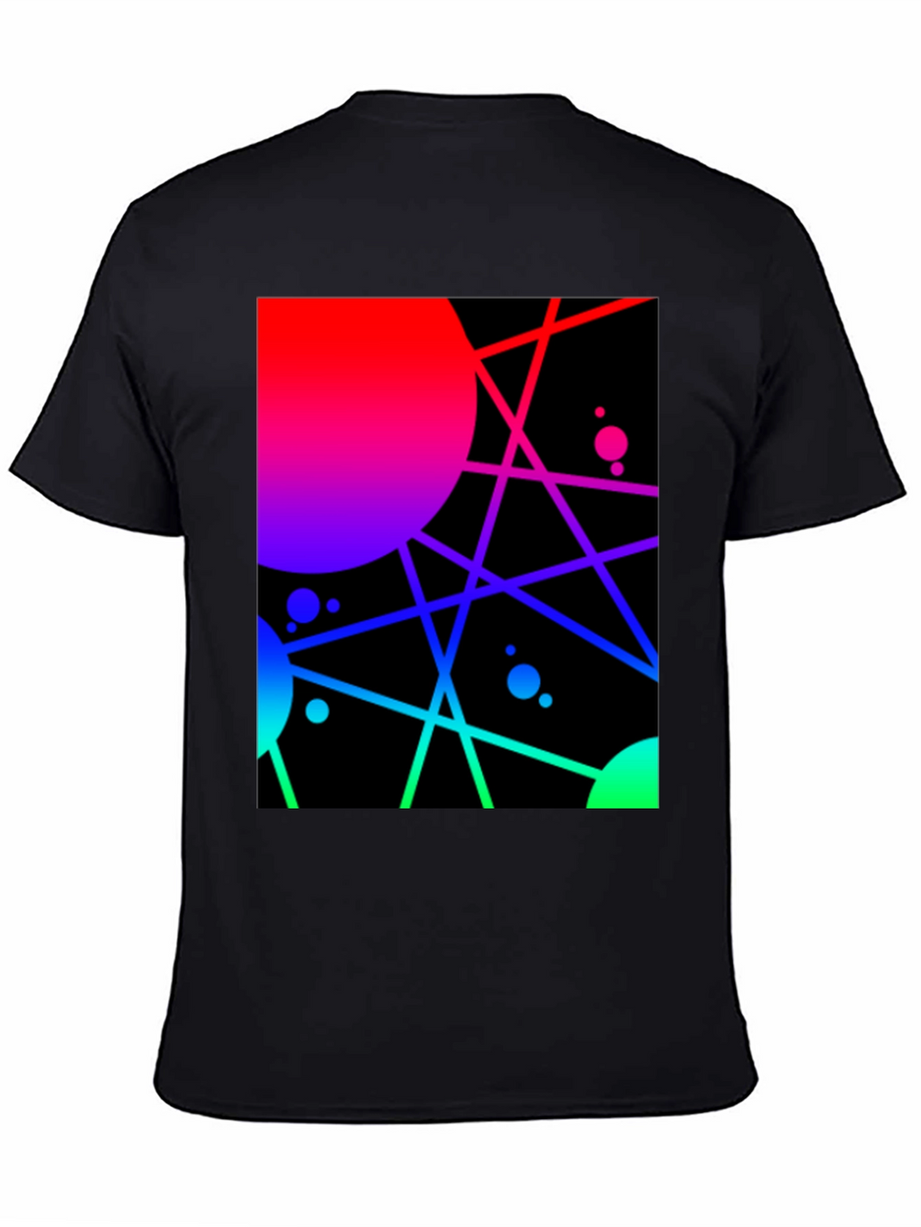 Abstract Geometric Graphic Tee - Vibrant Design
