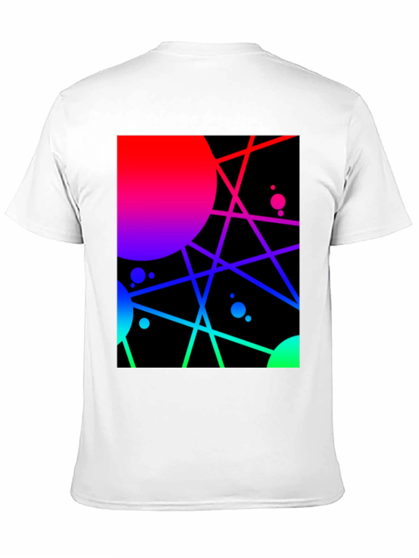 Abstract Geometric Graphic Tee - Vibrant Design