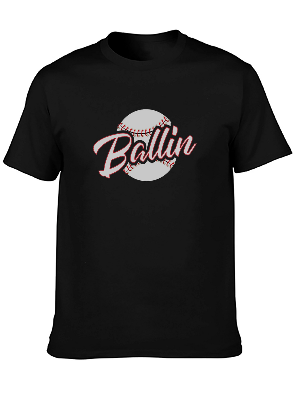Ballin Baseball Graphic T-Shirt