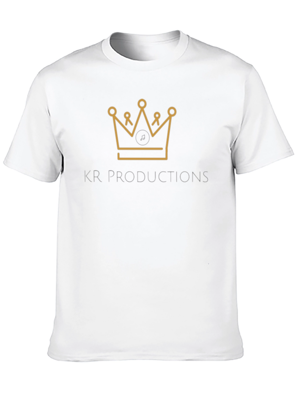 KR Productions Crown Logo Tee - Black Cotton Blend