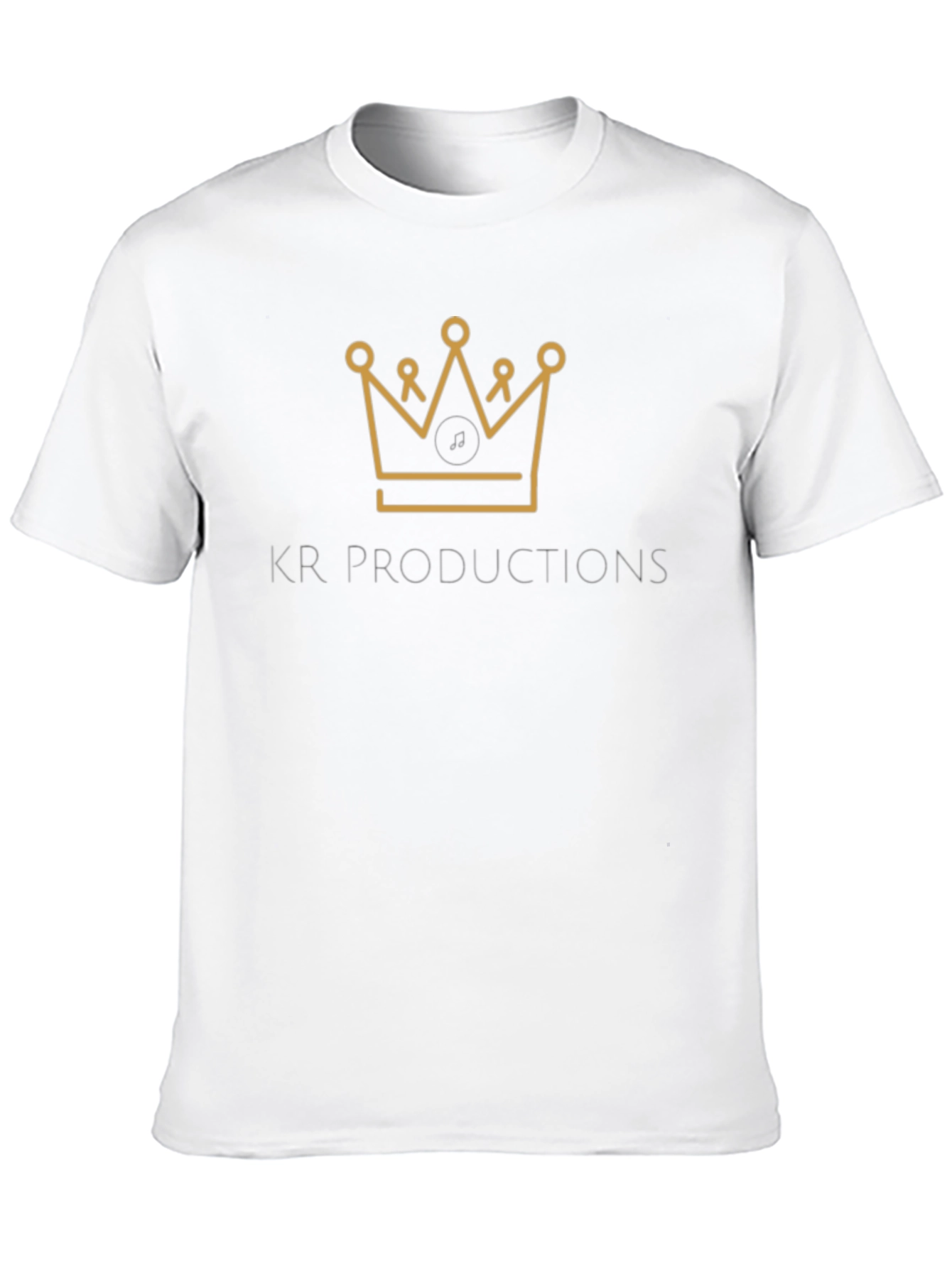 KR Productions Crown Logo Tee - Black Cotton Blend