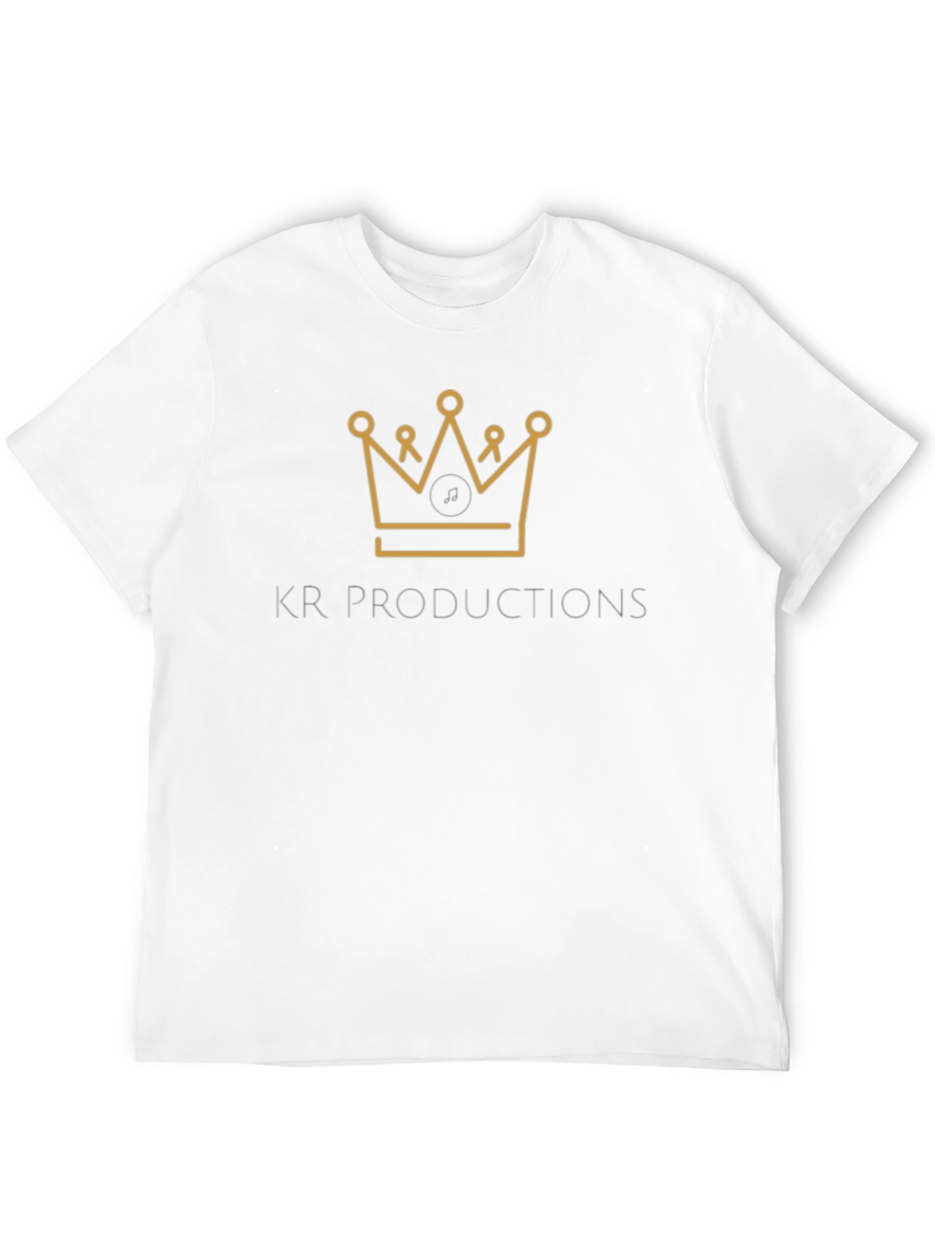 KR Productions Crown Logo Tee - Black Cotton Blend