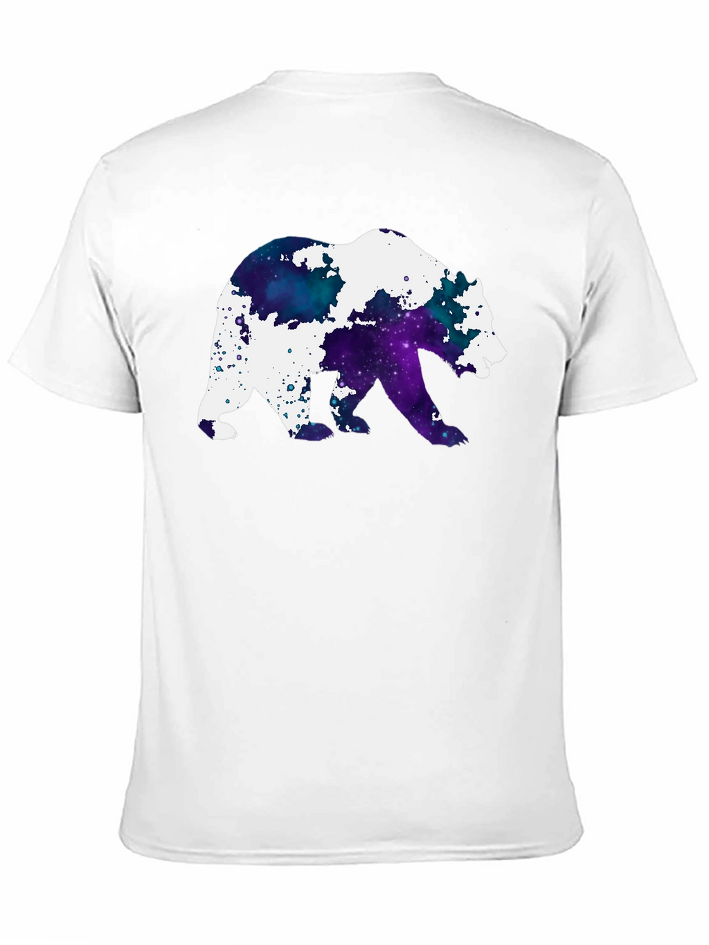 Galaxy Bear Graphic Black T-Shirt