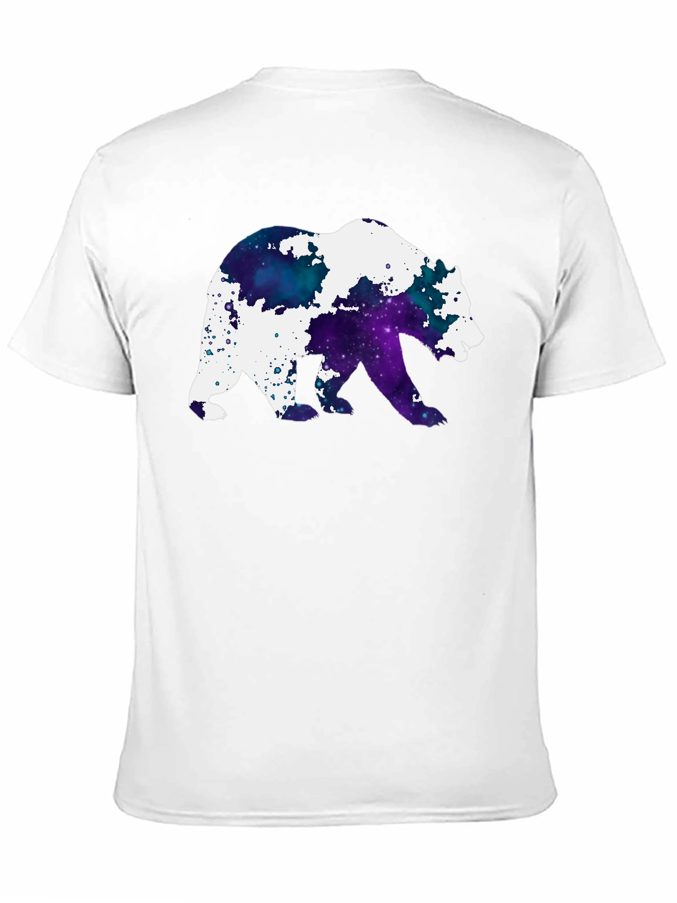 Galaxy Bear Graphic Black T-Shirt