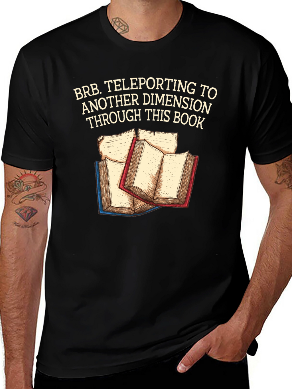 Teleporting Books T-Shirt Another Dimension