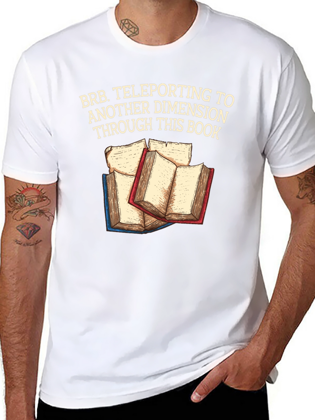 Teleporting Books T-Shirt Another Dimension