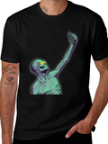 Skeleton Taking Selfie Graphic Tee
