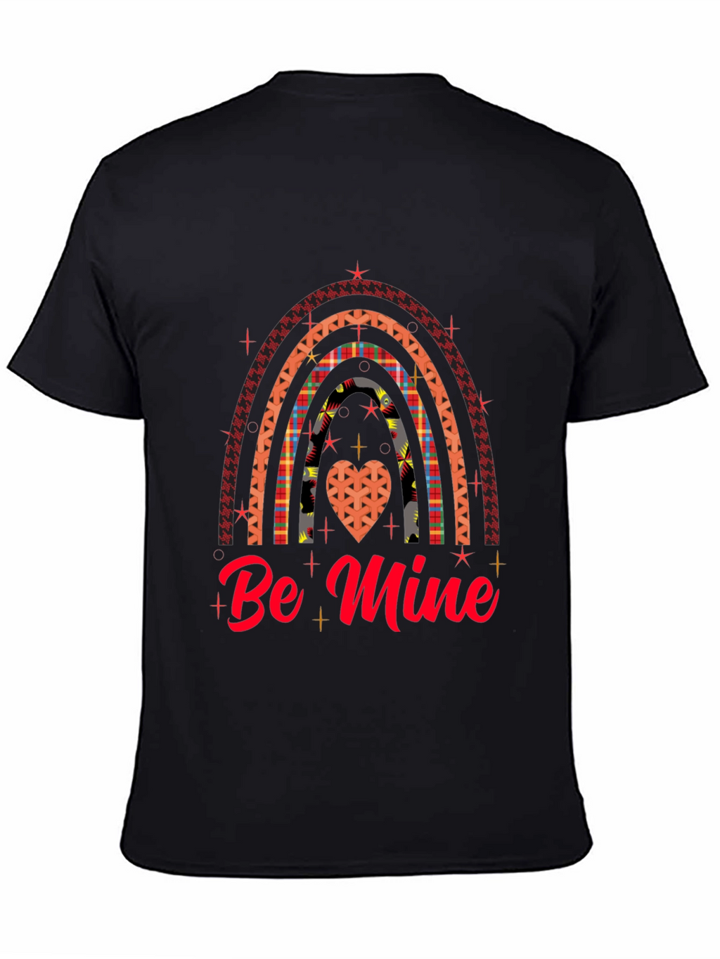 Be Mine Rainbow Heart Valentines Day T-Shirt