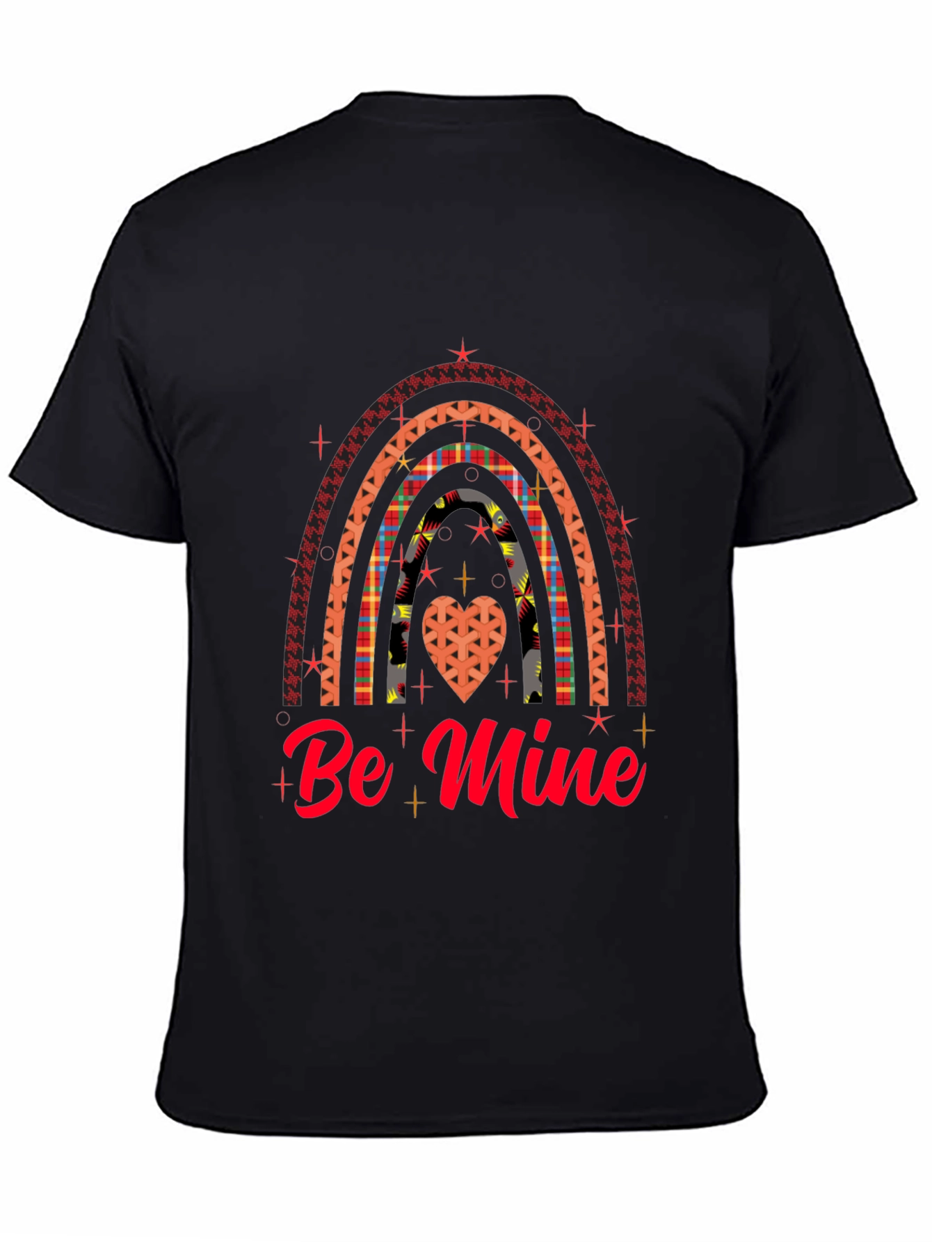 Be Mine Rainbow Heart Valentines Day T-Shirt